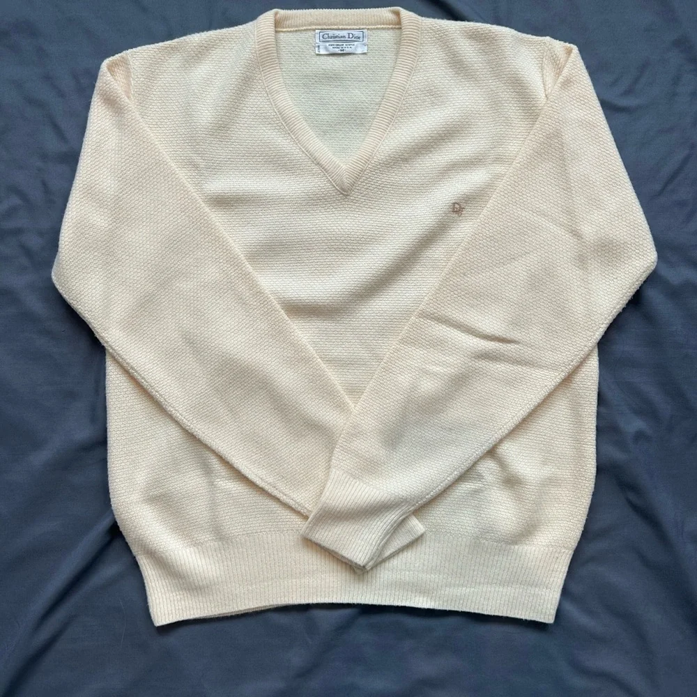 Vintage Christain Dior Cashmere Sweater (GREAT CONDITION) - Picture 2 of 9